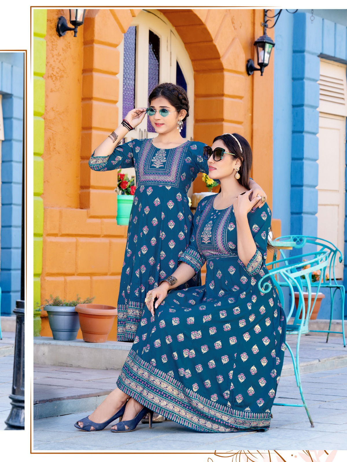 Me And Mom Vol 2 By Banwery Mother Daughter Printed Kurtis Catalog